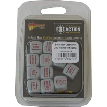 image of BA Order Dice - Grey with Red