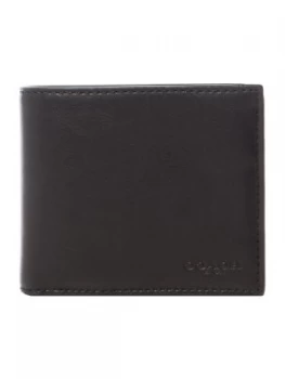 Image of Coach Sport Calf Compact ID Leather Wallet Black