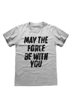 image of May The Force Be With You Heather Boyfriend T-Shirt