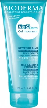 image of Bioderma ABCDerm Gel Moussant - Mild Cleansing Foaming Gel 200ml