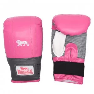 Image of Lonsdale Club Bag Mitts - Pink/Grey