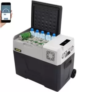 Image of VEVOR Car Refrigerator 40L Car fridge 12/24 v Compressor Car Mini Fridge Portable Car Refrigerator Freezer Vehicle Truck RV Boat Electric Cooler for D