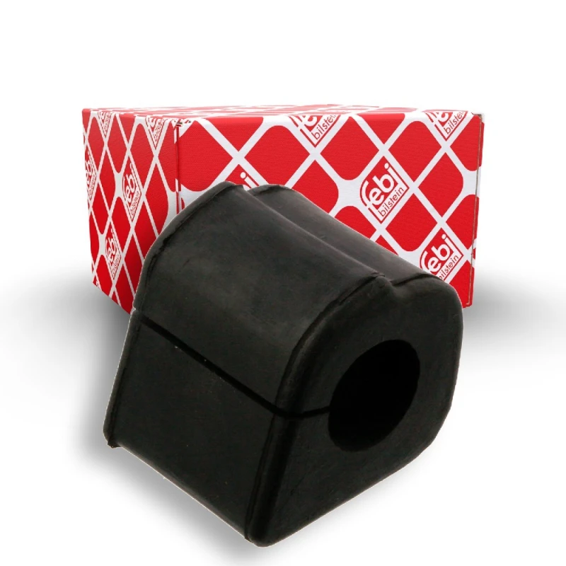 Image of FEBI BILSTEIN 05014 Stabilizer Bushes Front Axle, Rubber Rubber Anti-roll Bar Bush Kit (1334)