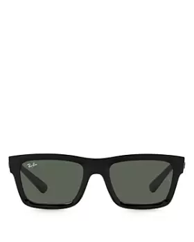 image of Ray-Ban Warren Low Bridge Fit Rectangle Sunglasses, 57mm