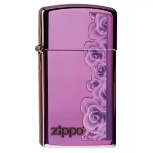 Zippo Slim 28124 Purple Roses windproof design