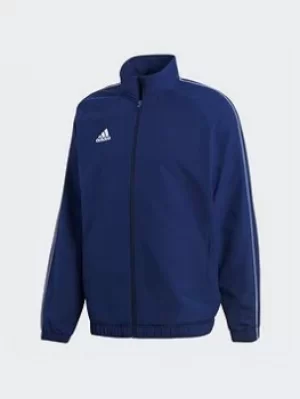 Image of adidas Core 18 Presentation Track Top, Blue/White, Size L, Men