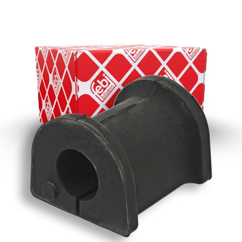 Image of FEBI BILSTEIN 41147 Stabilizer Bushes Front Axle, Rubber Rubber Anti-roll Bar Bush Kit (1334)