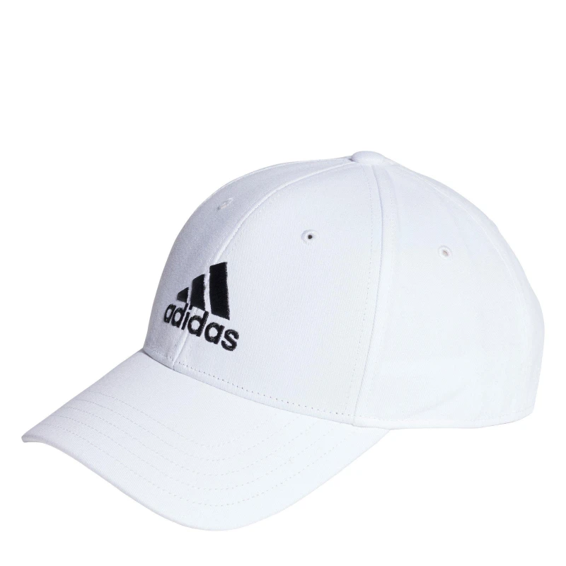 Image of adidas Cotton Twill Baseball Cap - White White Ladies