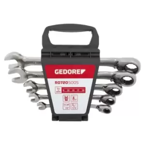 Image of Gedore Comb.ratchet span.set rev. 8-19mm 5pcs