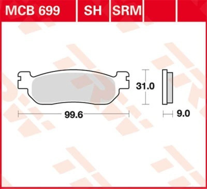 Image of TRW Lucas Brake pad MCB568