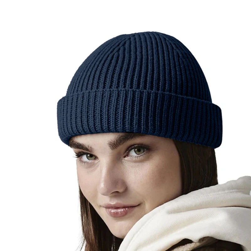 Image of Beechfield Beechfield Trawler Beanie in Navy Navy One Size Unisex 5063417909644