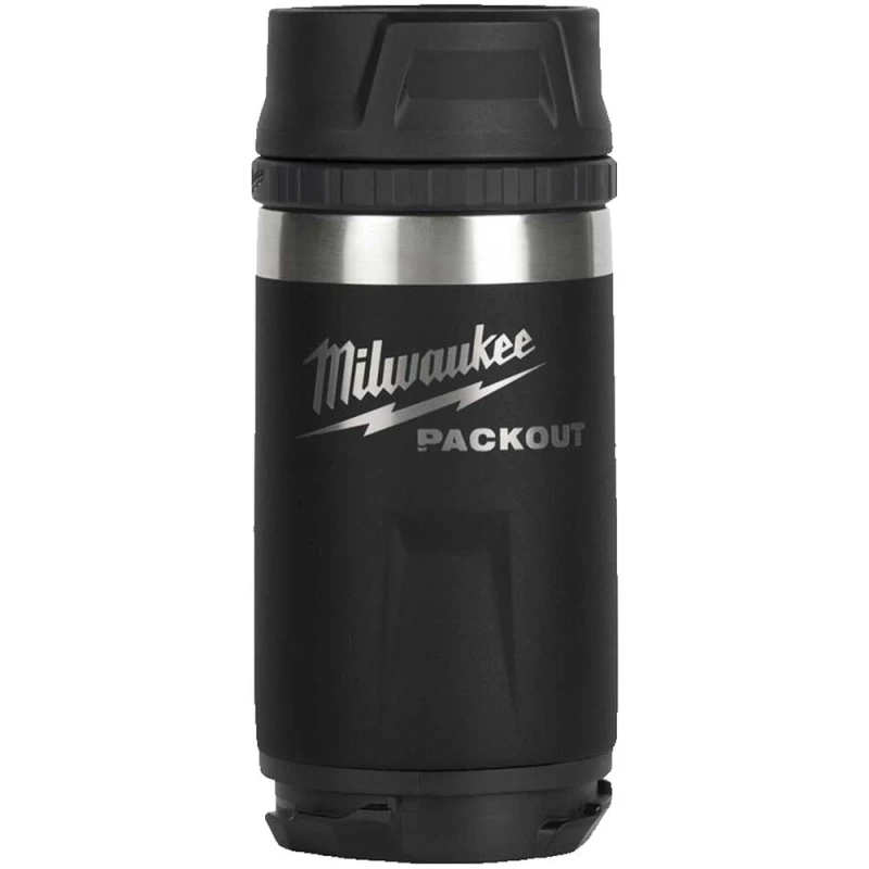 Image of Milwaukee Packout Drinks Bottle Sip Lid Black 355ml 4932498978