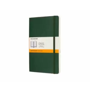 image of Moleskine Classic Notebook Soft Cover Large Ruled Myrtle Green, none