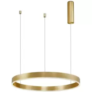Image of Merano - Argentia Integrated LED Pendant Ceiling Light Brass Gold Aluminium LED 40W 2800Lm 3000K