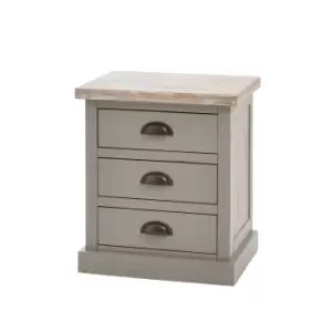 Image of The Oxley Collection Three Drawer Bed Side