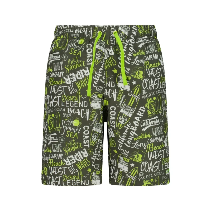 Image of Printed kids' swim shorts CMP Vert Male 4 ans