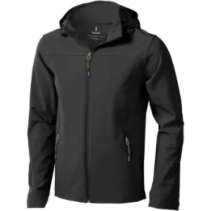 image of Elevate Mens Langley Softshell Jacket (L) (Anthracite)