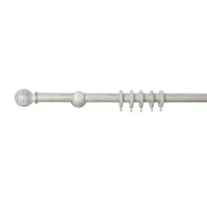 Image of Colours White Fixed Length Curtain Pole L180 cm