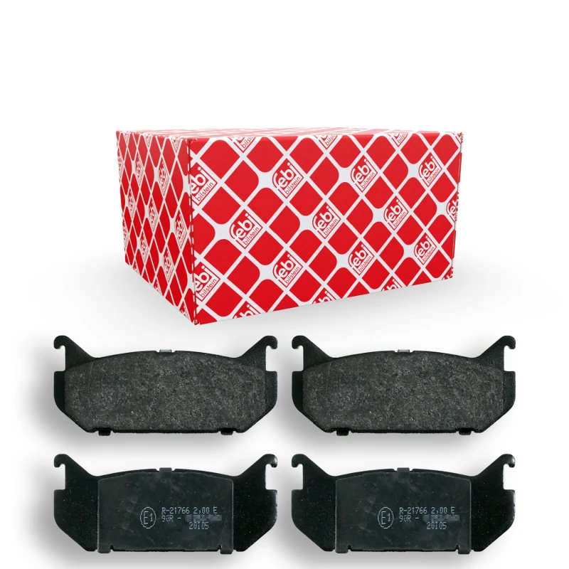 Image of FEBI BILSTEIN 16194 Brake pad set Rear Axle, with anti-squeak plate Brake Pad Set,disc brake (402)