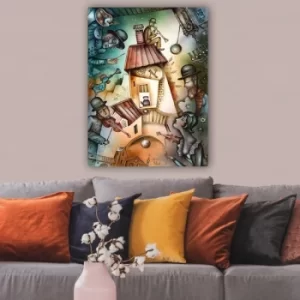 Image of 334529387_70100 Multicolor Decorative Canvas Painting