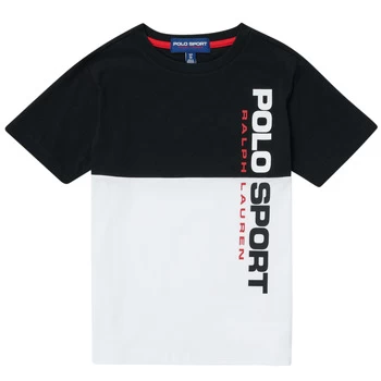 Image of Polo Ralph Lauren KAMILA boys's Childrens T shirt in Multicolour - Sizes 6 / 7 years,8 / 9 years,10 / 12 years,13 / 14 years