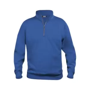 Image of Clique Unisex Adult Basic Half Zip Sweatshirt (L) (Royal Blue)