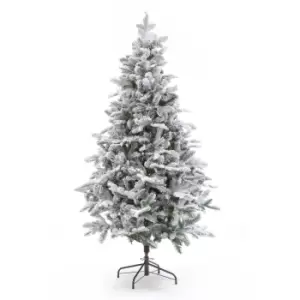Image of Diamond Lake PE Flocked Christmas Tree