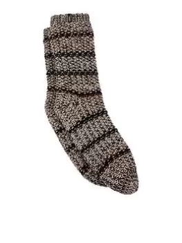 image of Totes 1Pack Slipper Socks With Fleece Lining