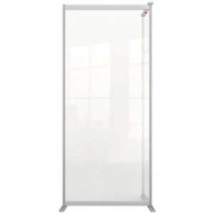 image of Nobo Premium Plus Modular Protection Room Divider Screen Extension Plexiglass Acrylic Transparent 1800 x 800 x 600 mm