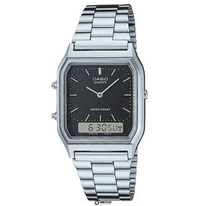 image of Casio AQ-230A-1DMQYES Small Unisex Combi Bracelet Watch