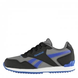 image of Reebok Royal Glide Ripple Clip Boys Shoes - Grey/Black/Blue