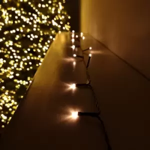 Image of 24 LED 2.3m Premier Christmas Indoor Outdoor Multi Function Battery Operated String Lights with Timer in Vintage Gold