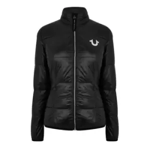 Image of True Religion Slim Puffer Horseshoe Jacket - Black