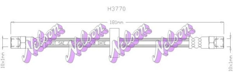 Image of Brake hose KAWE H3770