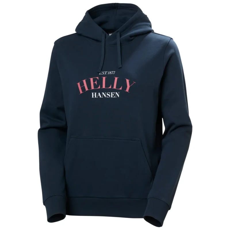 Image of Helly Hansen Womens hooded sweatshirt Helly Hansen Cora Graphic Bleu Female L