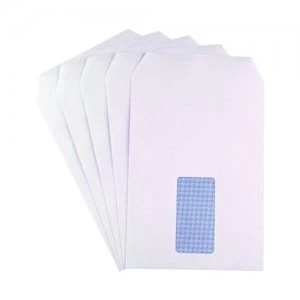 Image of Q-Connect C5 Envelope Window Self Seal 90gsm White Pack of 150 KF07559