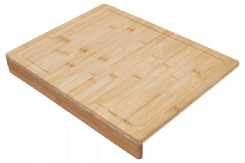 Image of Premier Housewares Stylish Rectangular Chopping Board, Versatile Food Chopping Board, Sustainable Kitchen Cutting Board Natural