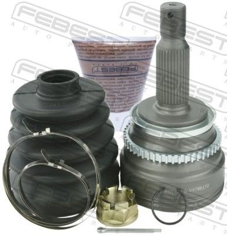 Image of FEBEST 0410-V97WRA50 CV Joint Wheel Side, with ABS sensor ring Joint Kit,drive shaft (5)