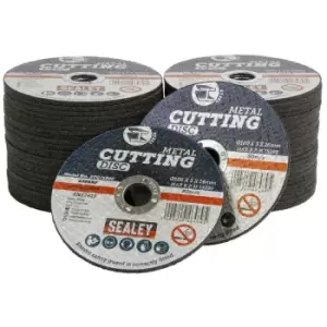 Image of PTC/100C50 Cutting Disc Ø100 x 3mm Ø16mm Bore (50 Pack) - Sealey