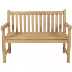 image of OUT & OUT Hazel Teak Garden Bench - 2-Seater