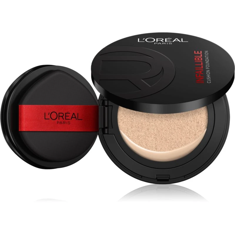 Image of LOreal Paris Infaillible Cushion Foundation long-lasting compact foundation shade N100 11 g