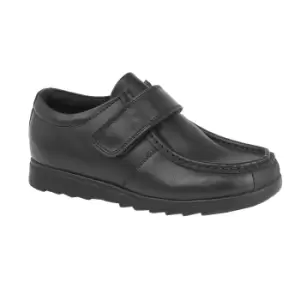 Image of Roamers Childrens/Boys One Bar Touch Fastening Casual Shoe (1 UK) (Black)