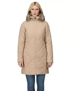 Image of Regatta Fritha Quilted Jacket II - Beige, Beige, Size 12, Women