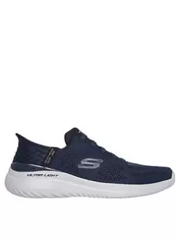 Image of Skechers Bounder 2.0 Slip-Ins Memory Foam Trainers, Navy, Size 11, Men