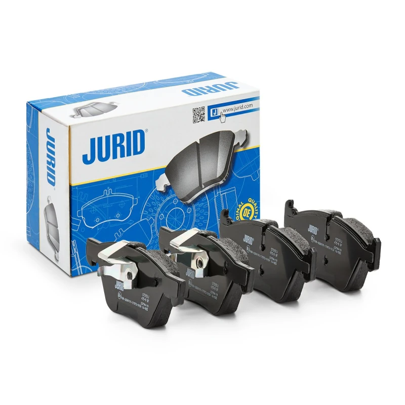 Image of JURID 573151J Brake pad set prepared for wear warning indicator, without accessories Brake Pad Set,disc brake (402)