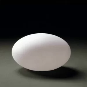 Image of Table lamp Huevo oval 1 Bulb E27 Outdoor IP65, opal white