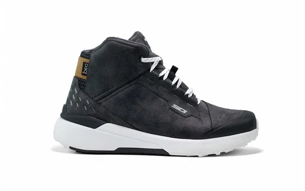 Image of Sidi Nucleus Suede WP Shoes Black White Size 47