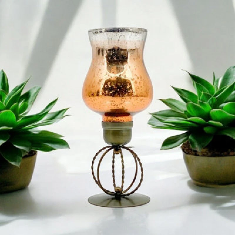 Image of Minster 10" Candle Holder - L14 X W14 X H31cm - Gold