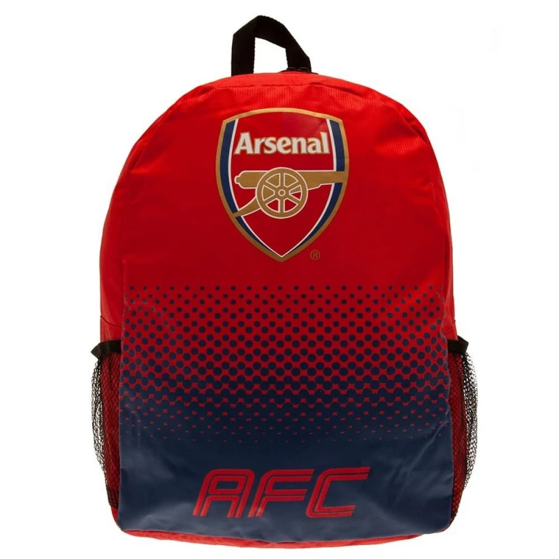 Image of Arsenal FC Mens Fade Backpack in Red Red Male