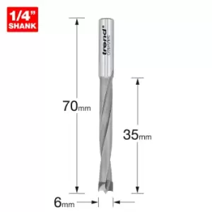 Image of Trend CRAFTPRO Router Dowel Drill 6mm 35mm 1/4"